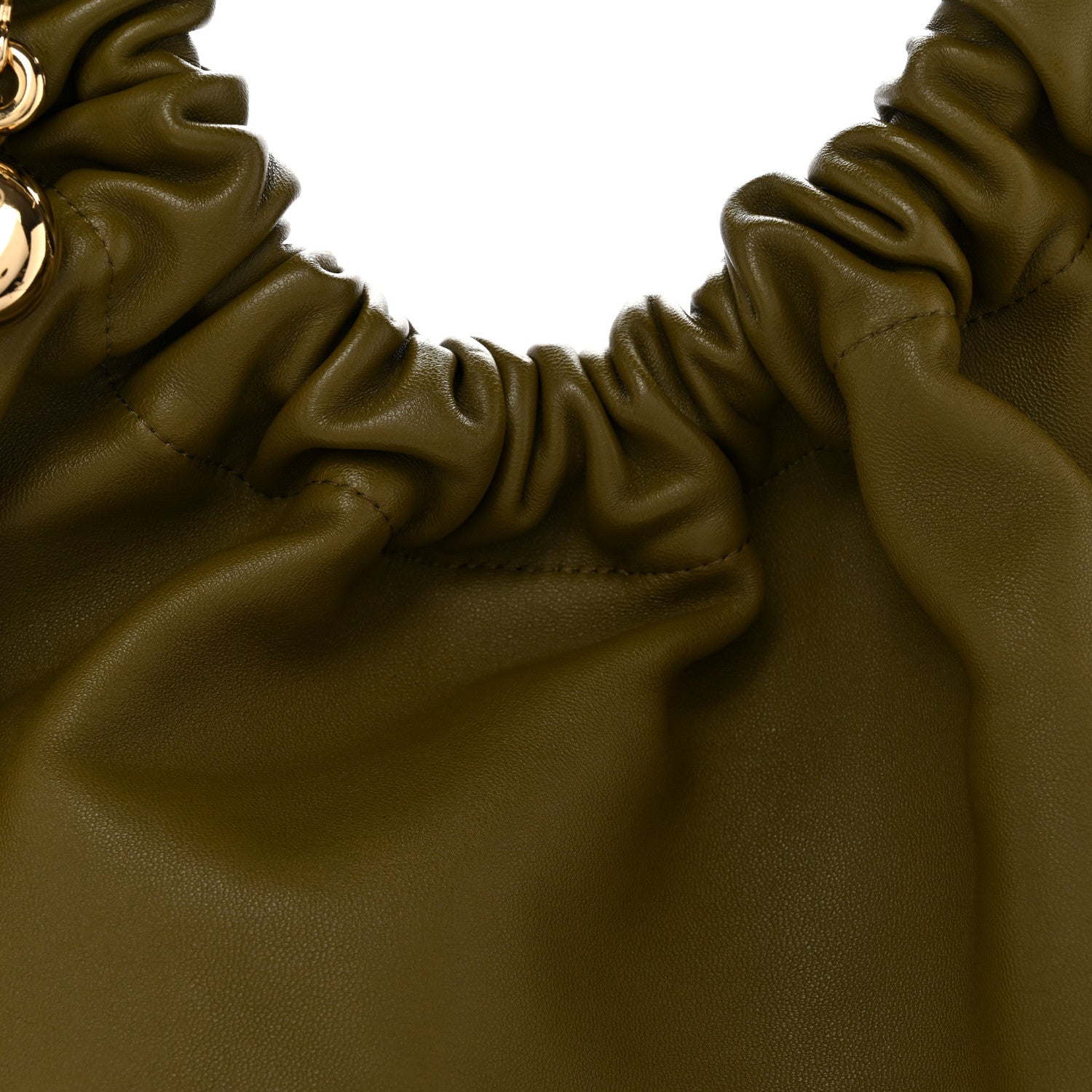 Mellow Nappa Small Squeeze Bag Olive