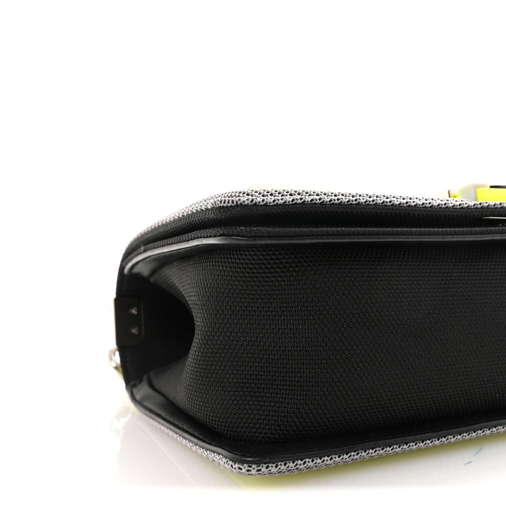 Canvas Quilted Medium Fluo Boy Flap Black Grey Yellow