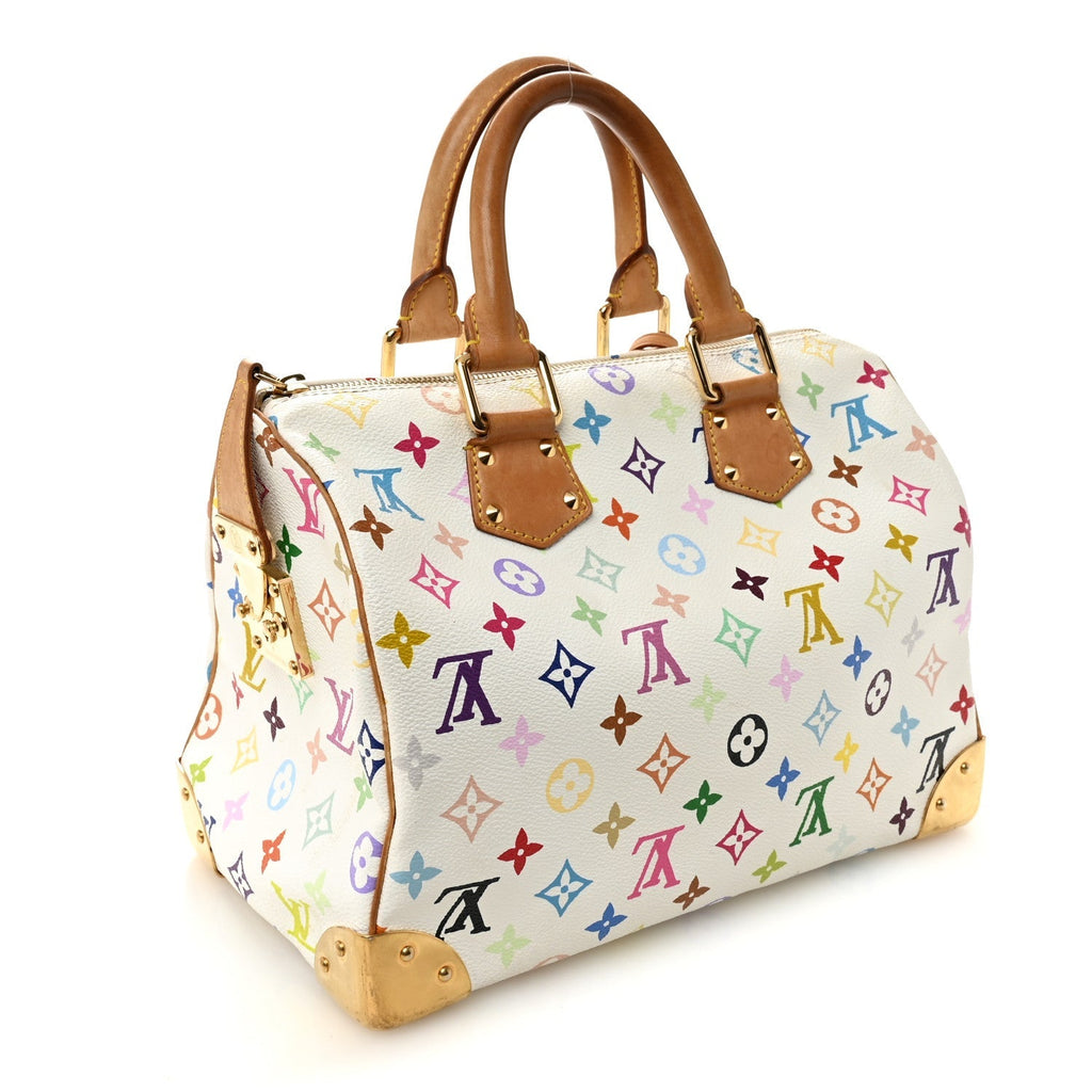 Monogram Multicolor Speedy 30 White