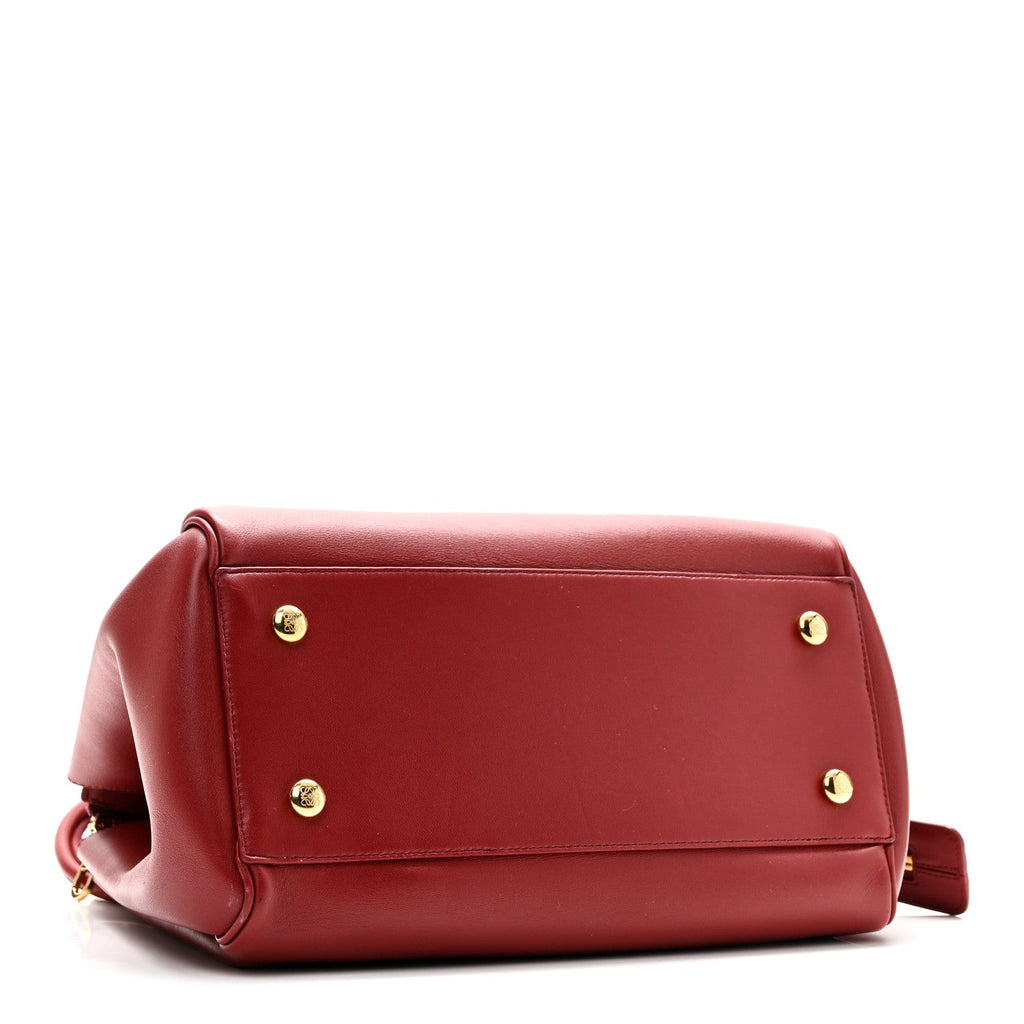 Supple Calfskin Medium Madrid Bag Dark Burgundy