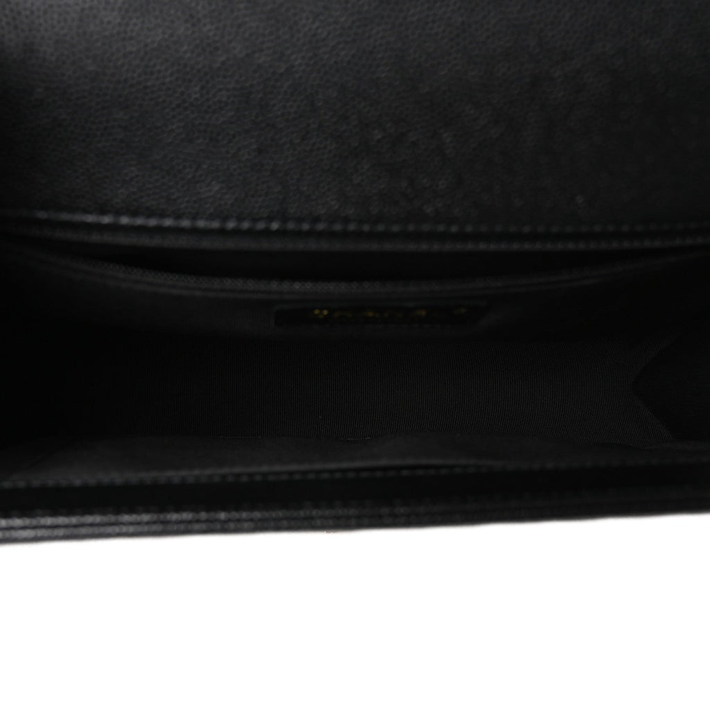 Caviar Quilted New Medium Boy Flap Black