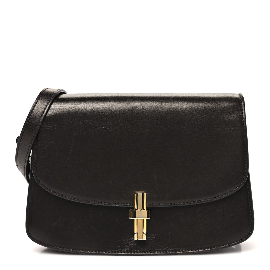 Sleek Calfskin The Sofia 8.75 Crossbody Dark Brown