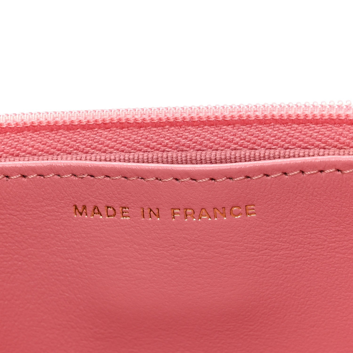 Caviar Quilted Wallet on Chain WOC Pink