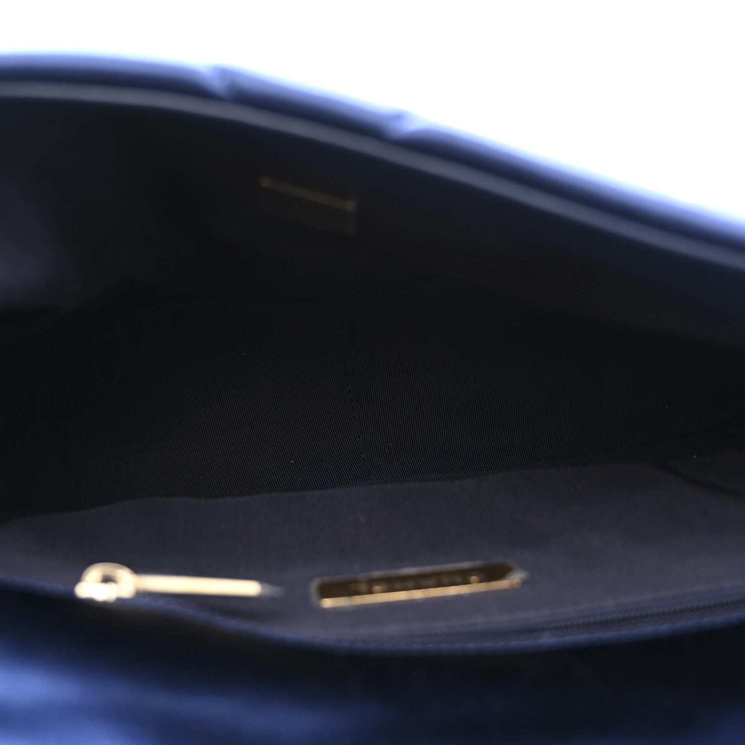 Satin Quilted Medium Chanel 19 Flap Blue