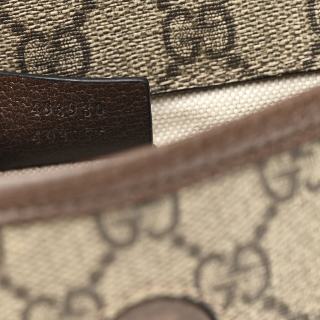 GG Supreme Monogram Neo Vintage Web Belt Bag Brown