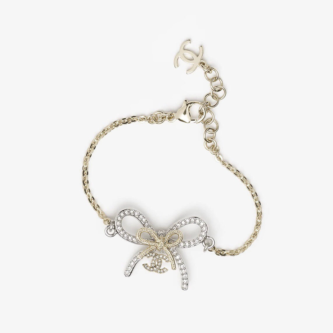 Chanel Double Knot Necklace Bracelet Earrings