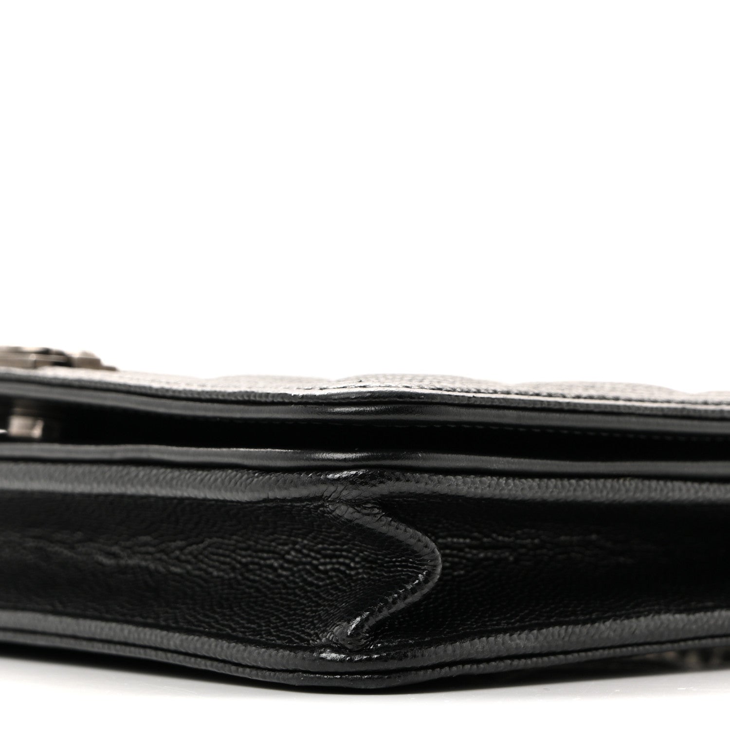 Caviar Quilted Boy Wallet On Chain WOC Black