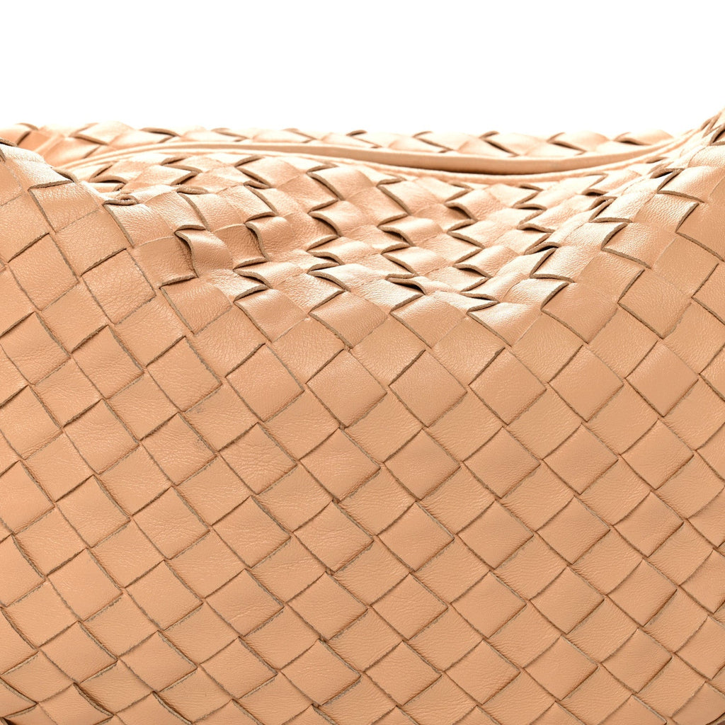 Nappa Intrecciato Small Jodie Hobo Almond