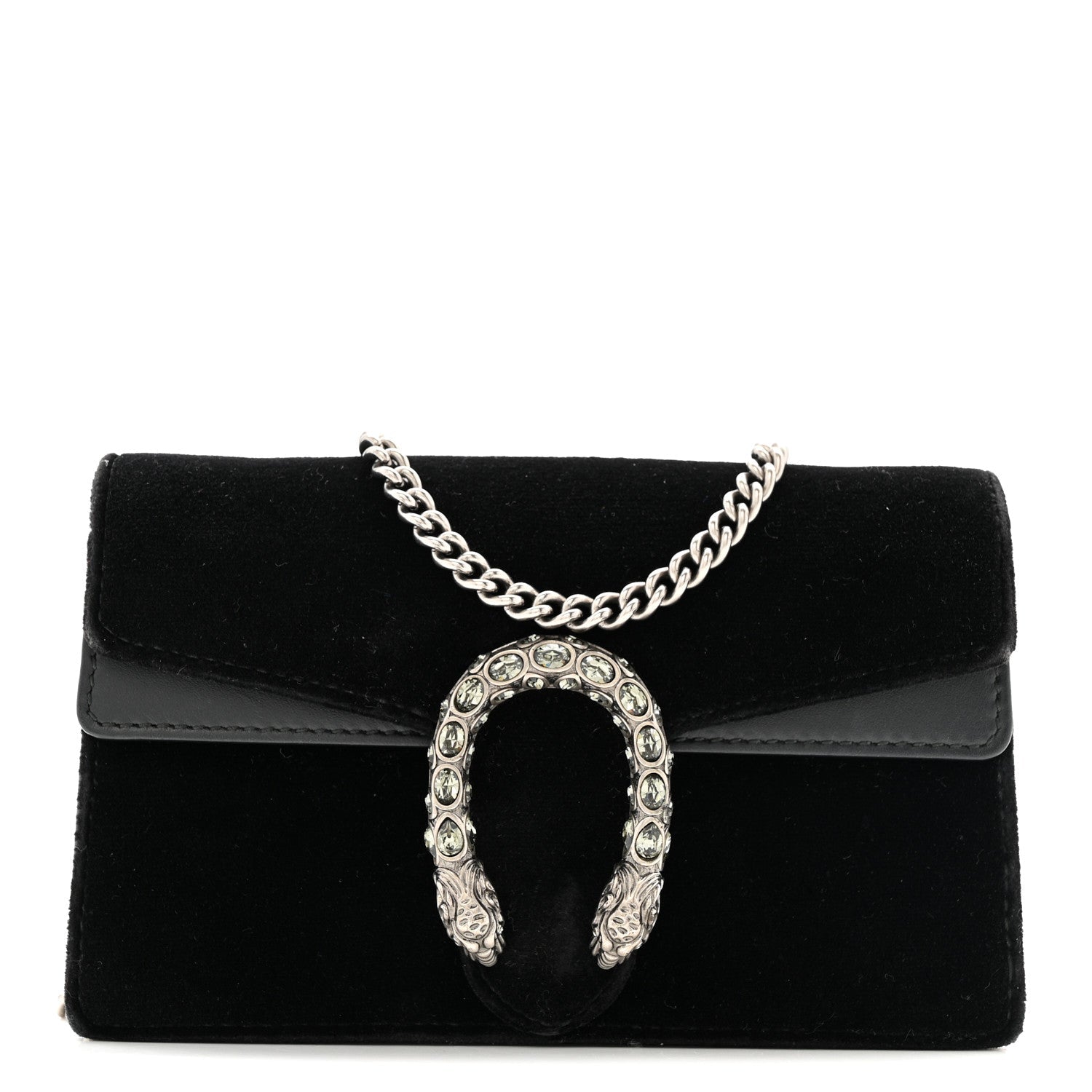 Velvet Super Mini Dionysus Shoulder Bag Black