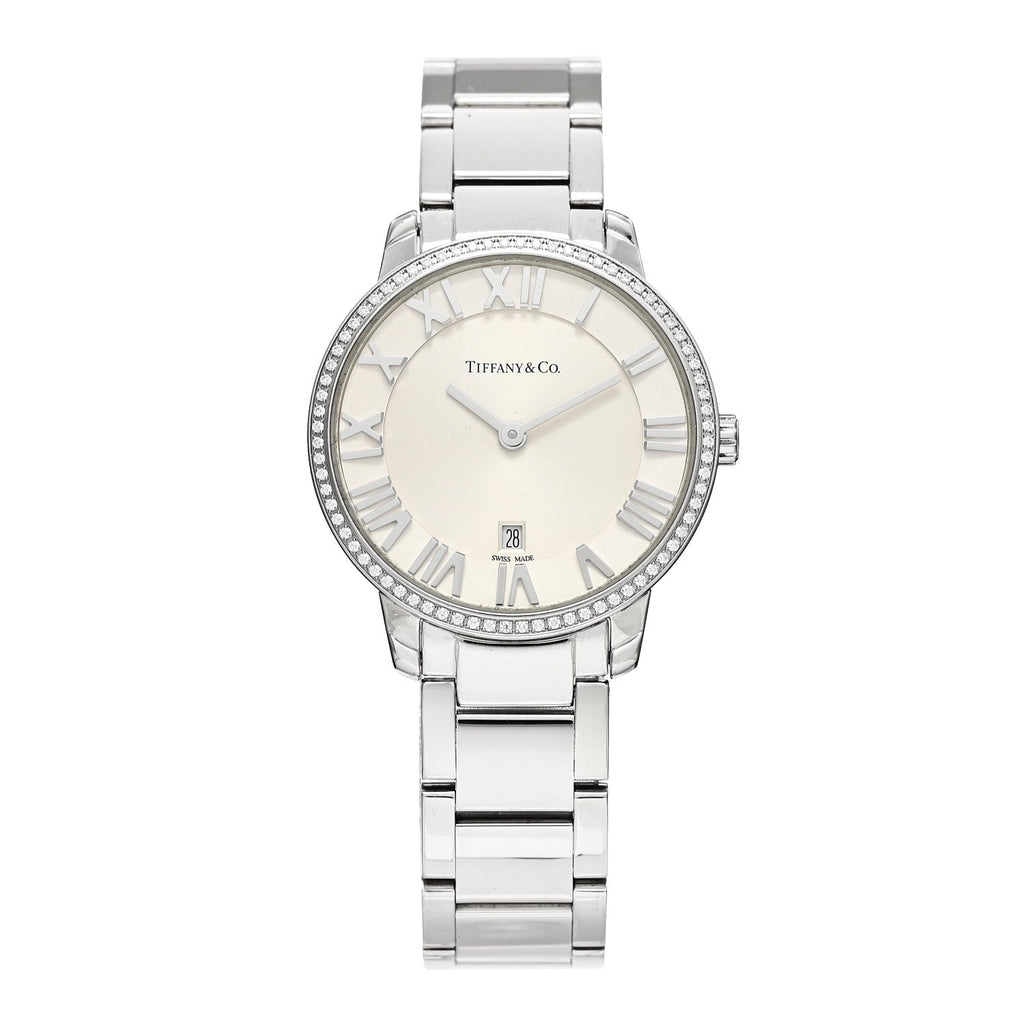 Stainless Steel Diamond Bezel 31mm Atlas 2-Hand Quartz Watch