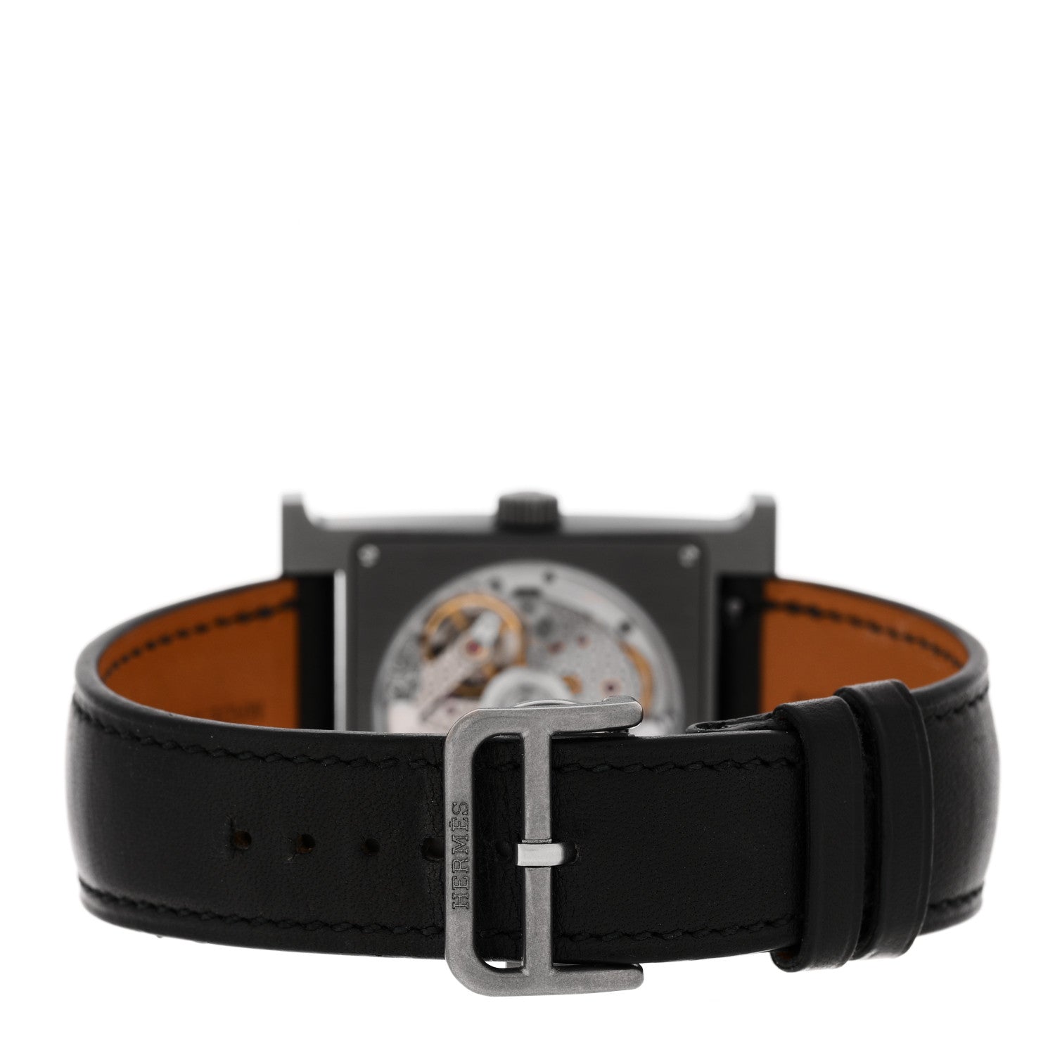 Titanium Barenia 30mm Heure H Hour Quartz Watch Noir