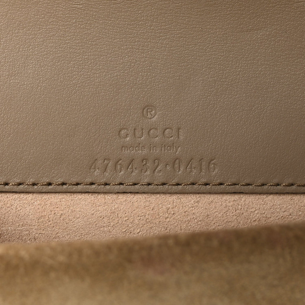 GG Supreme Monogram Super Mini Dionysus Shoulder Bag Taupe