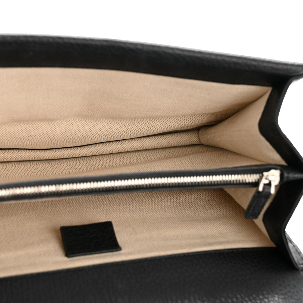 Pebbled Calfskin Small Dionysus Shoulder Bag Black