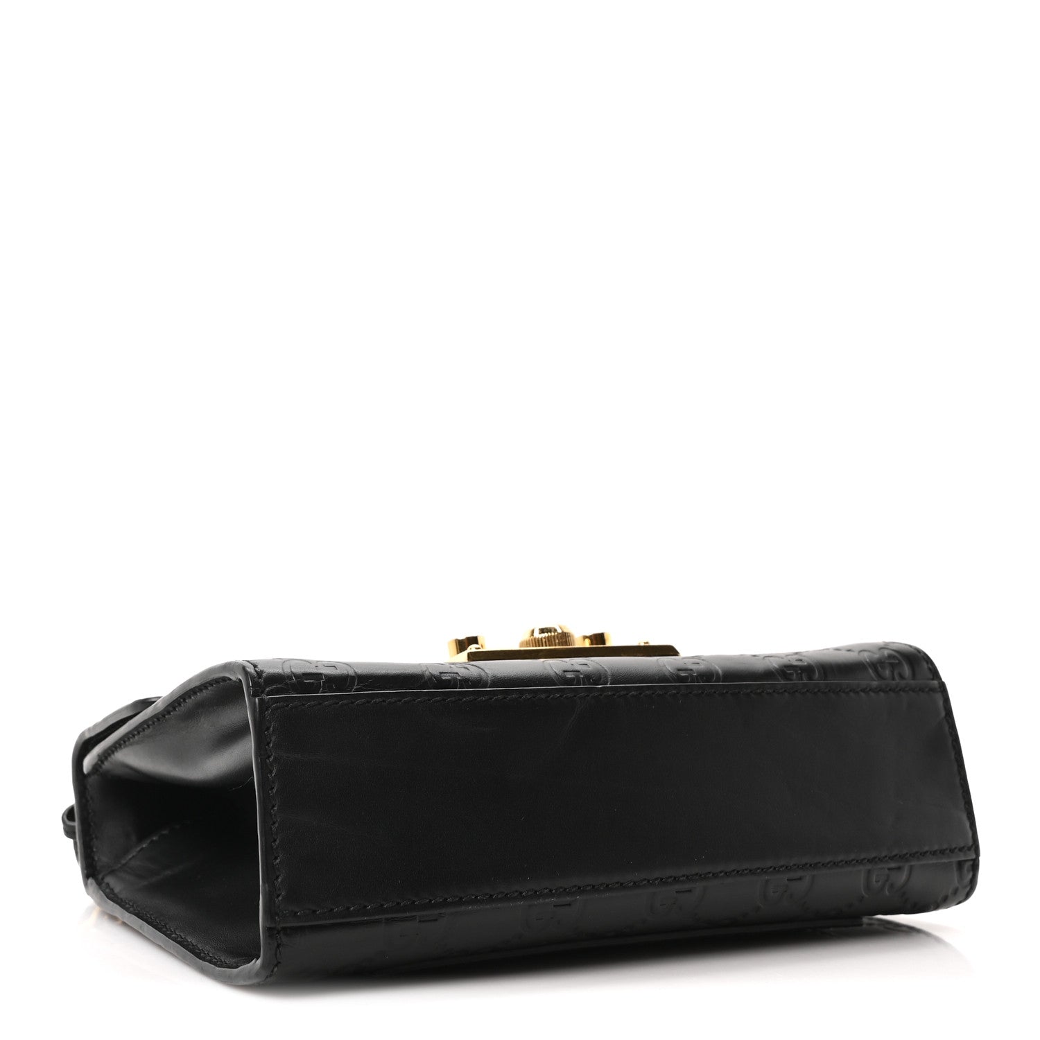 Guccissima Small Padlock Shoulder Bag Black
