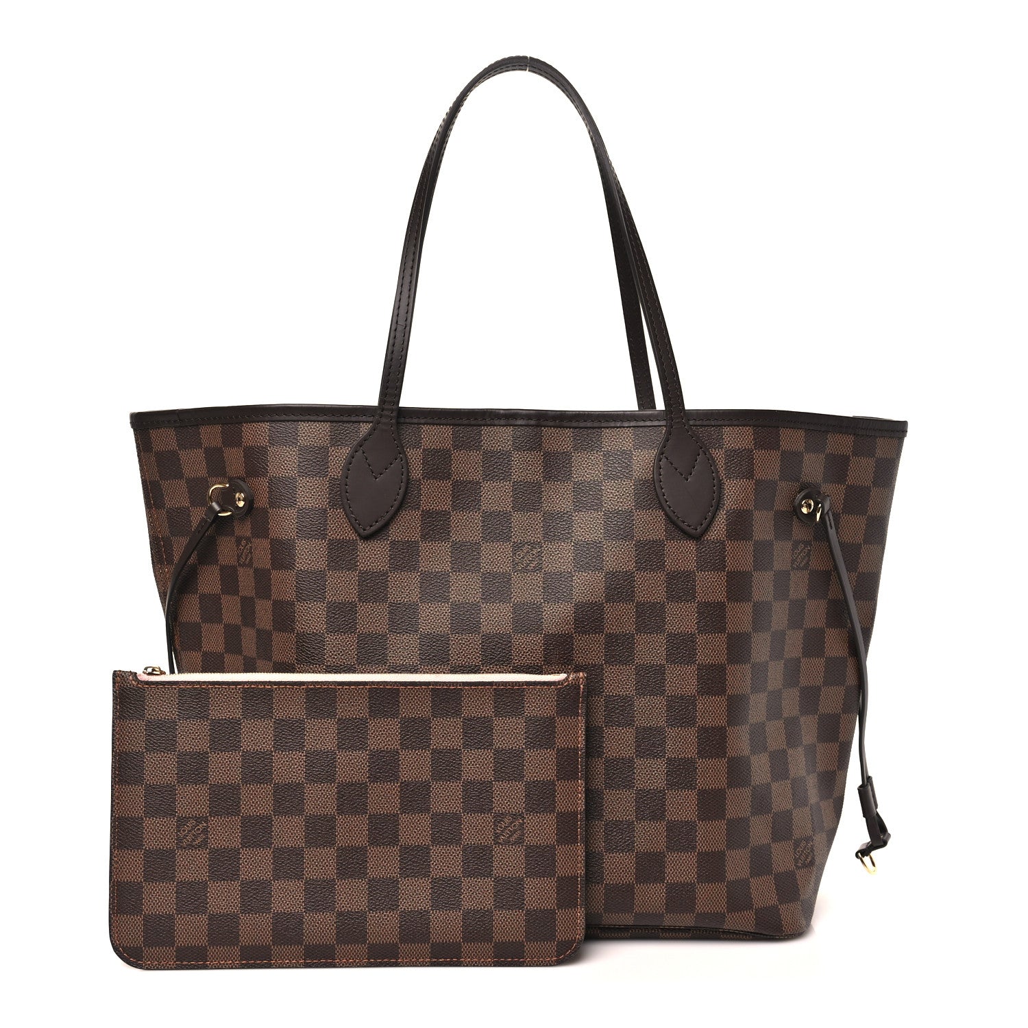 Damier Ebene Neo Neverfull MM Rose Ballerine