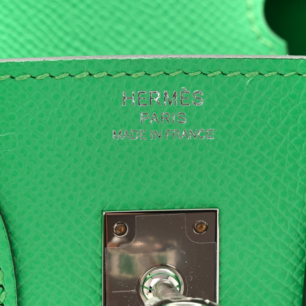 Epsom Birkin Sellier 25 Vert Comics