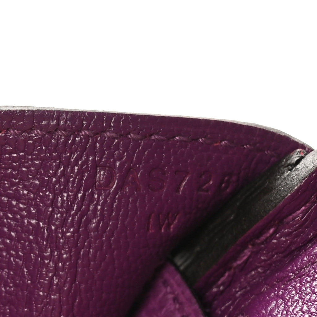 Togo Horseshoe Birkin 25 Rose Pourpre Cassis