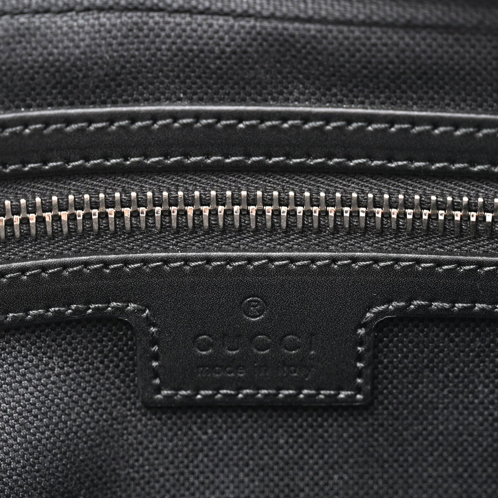 Soft GG Supreme Monogram Web Belt Bag Black Grey