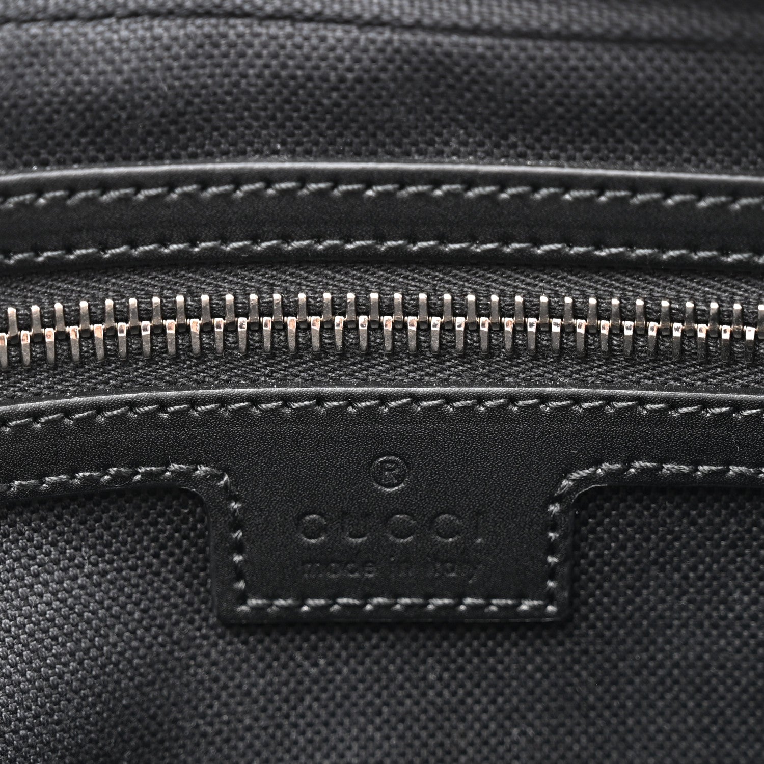 Soft GG Supreme Monogram Web Belt Bag Black Grey