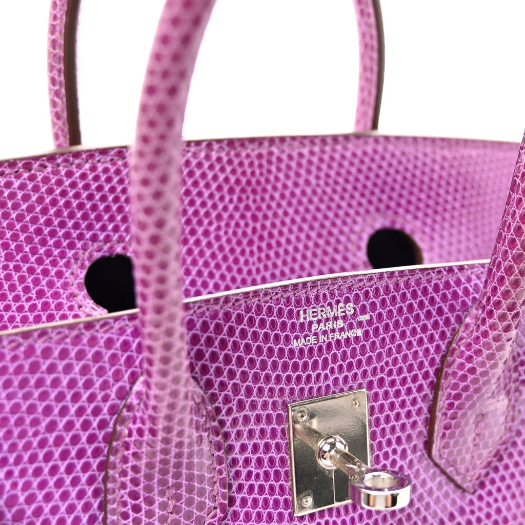 Lizard Birkin 25 Violet