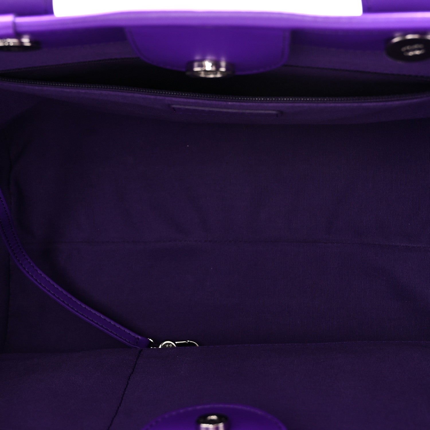 Shaded Calfskin Small Deauville Tote Purple Blue