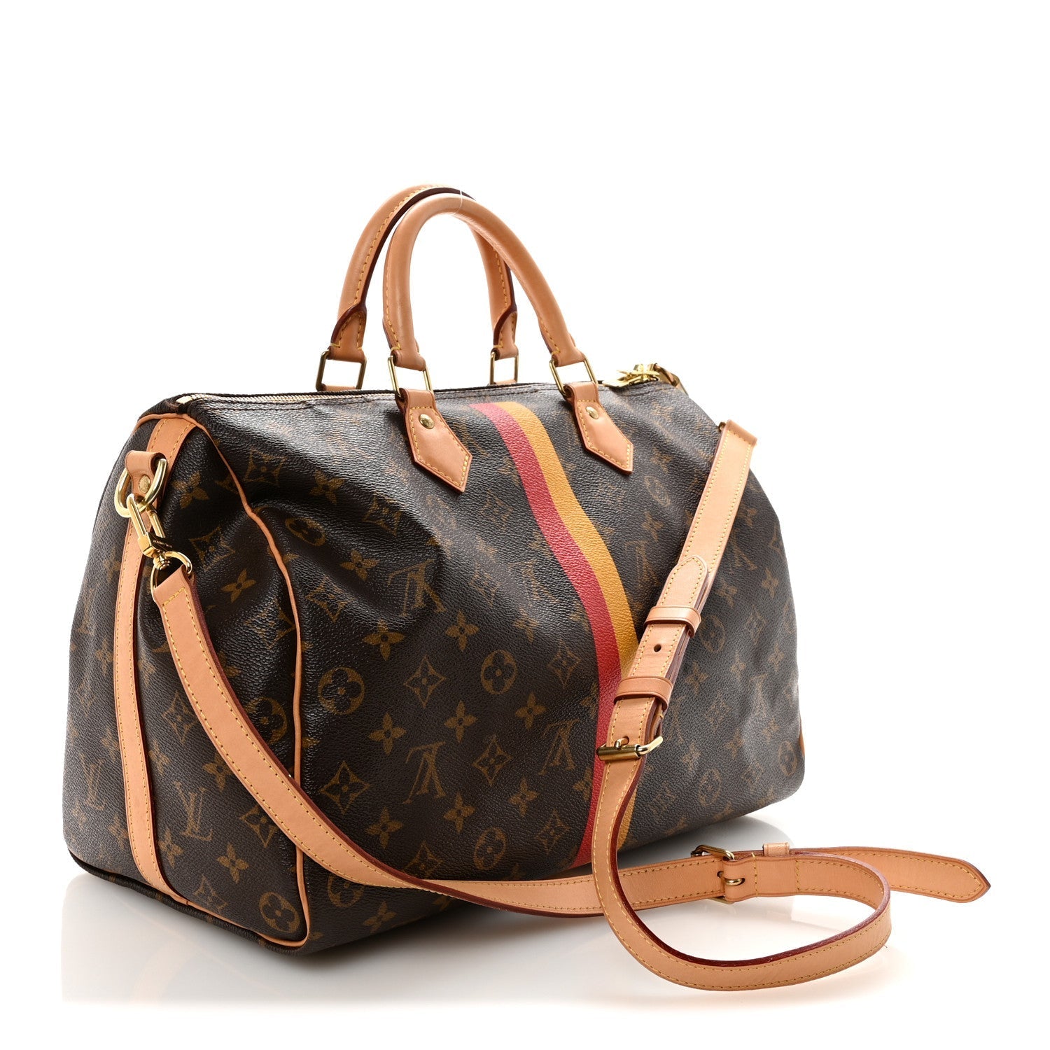 Monogram My LV Heritage Speedy Bandouliere 35 Jaune Rouge