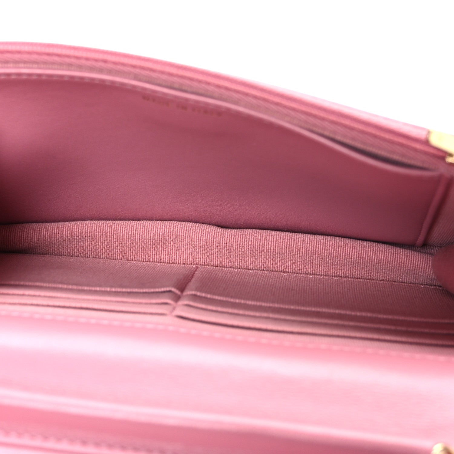 Tweed Quilted Wallet On Chain WOC Pink