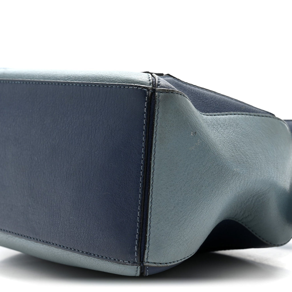 Calfskin Medium Puzzle Bag Marine Stone Steel Blue