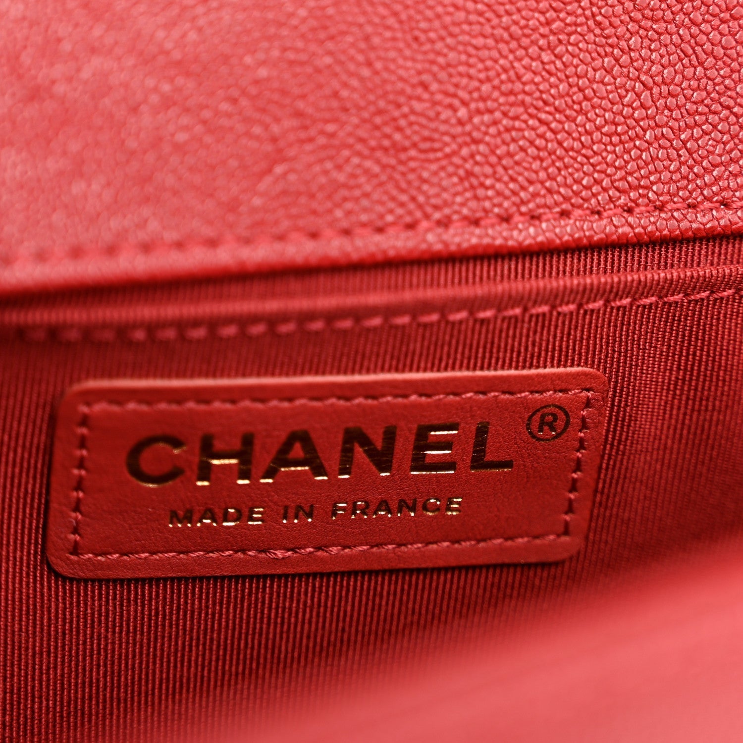 Lambskin Quilted Medium Boy Flap Red
