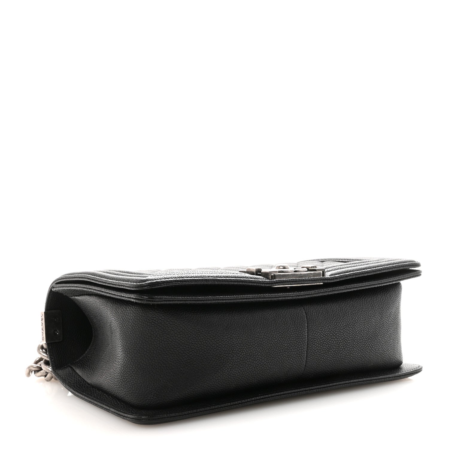 Caviar Quilted Medium Boy Flap Black