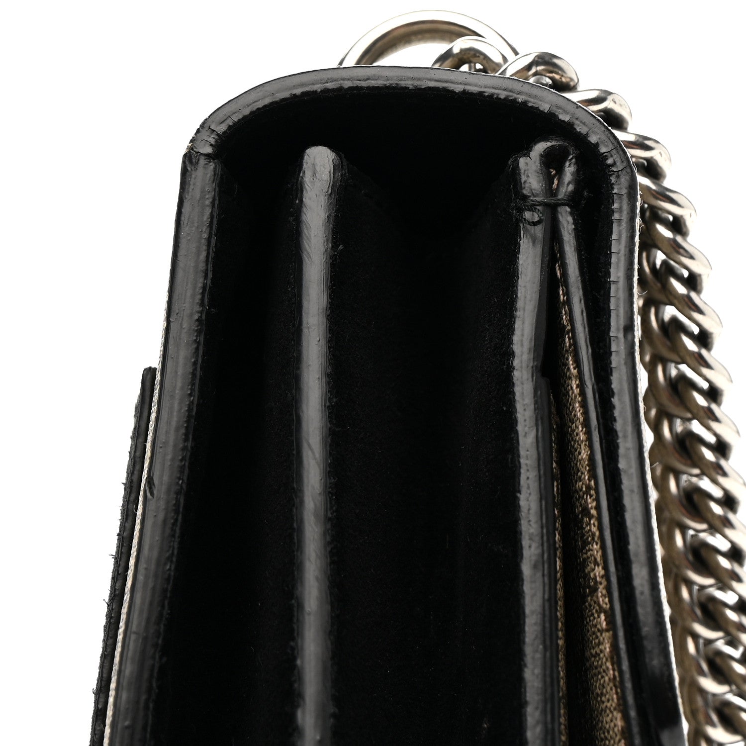 GG Supreme Monogram Medium Dionysus Shoulder Bag Black
