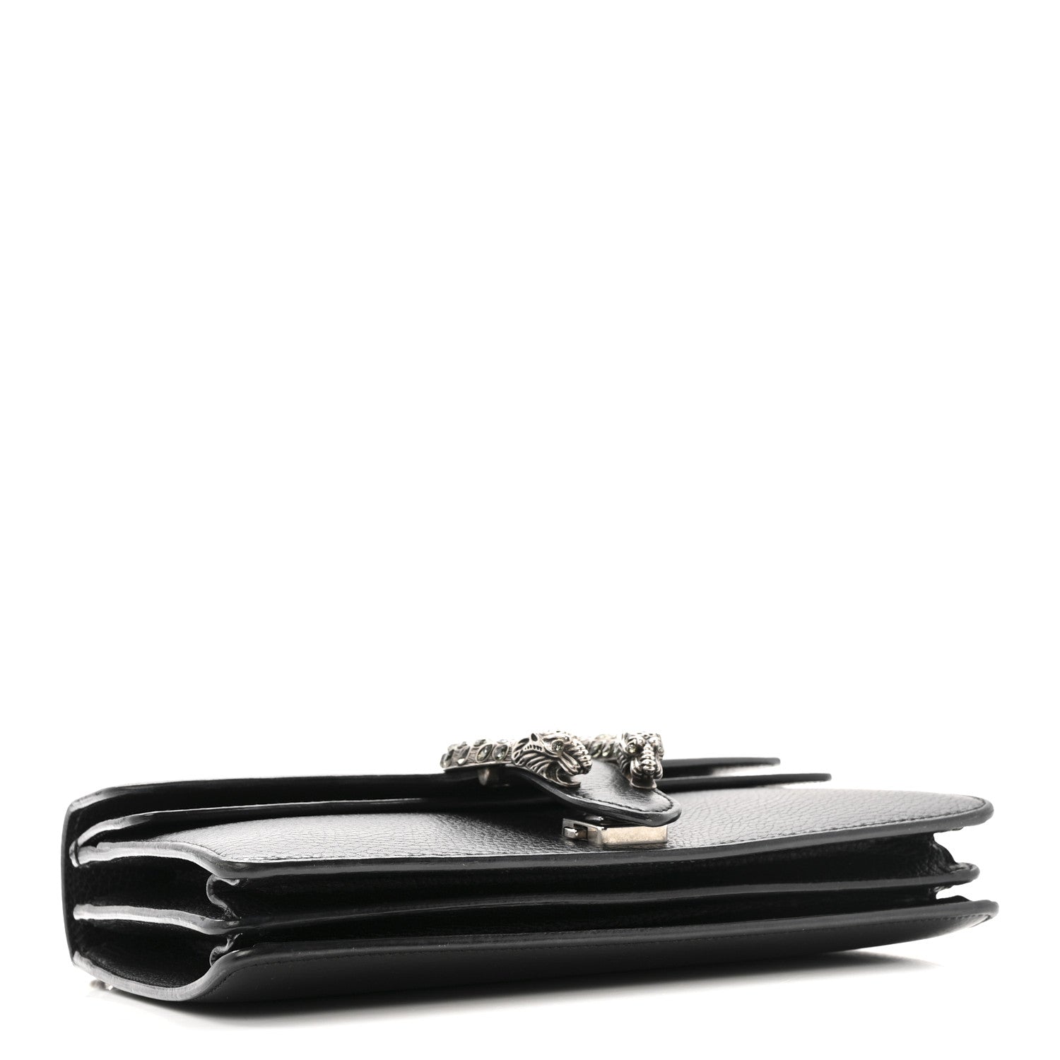 Pebbled Calfskin Small Dionysus Shoulder Bag Black
