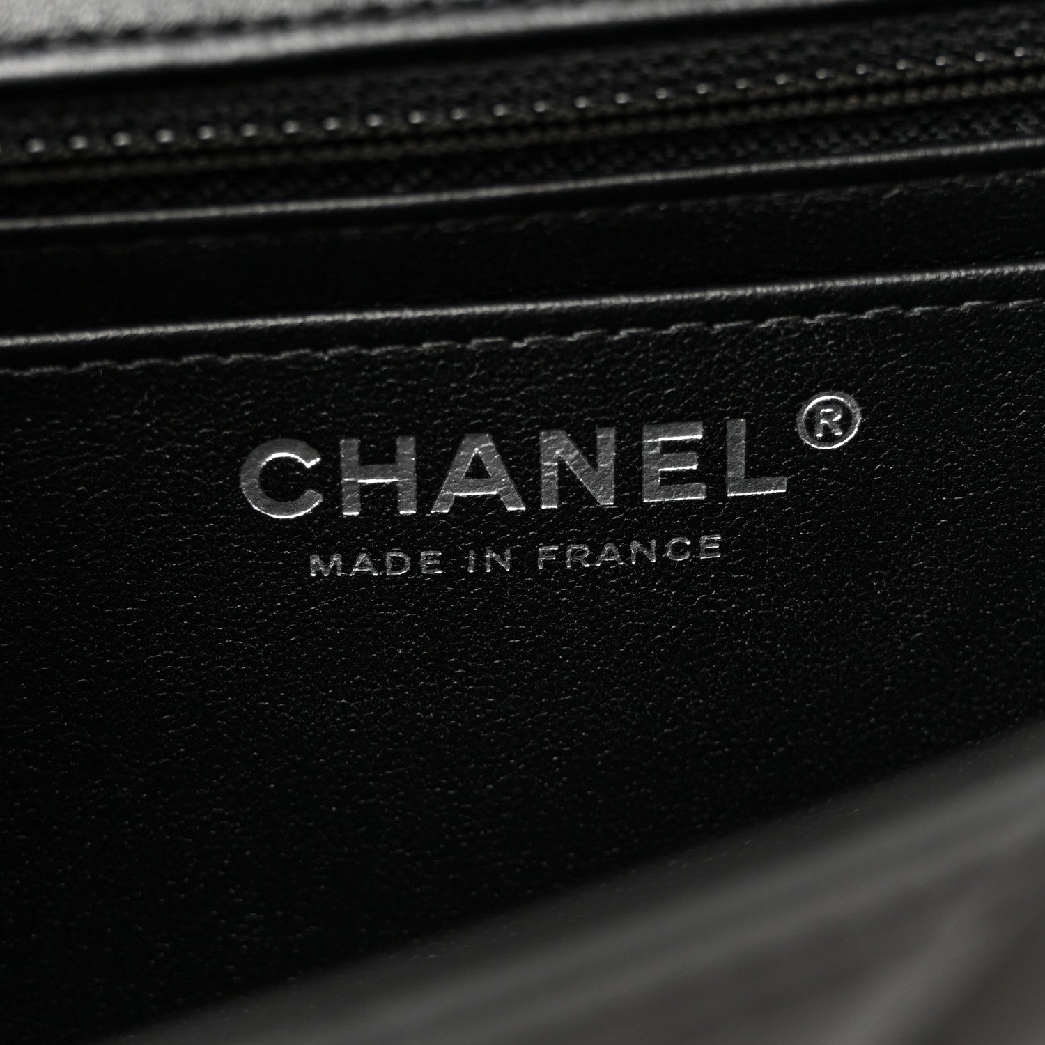 Lambskin Quilted Mini Rectangular Flap Black