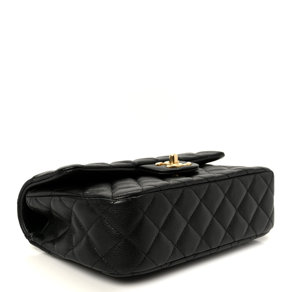 Caviar Quilted Small Handy CC Flap Black