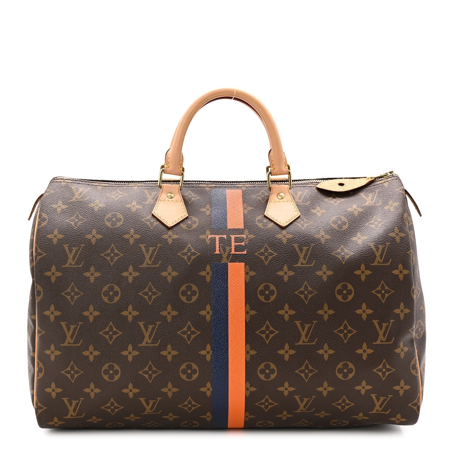 Monogram My LV Heritage Speedy 40 Orange Navy