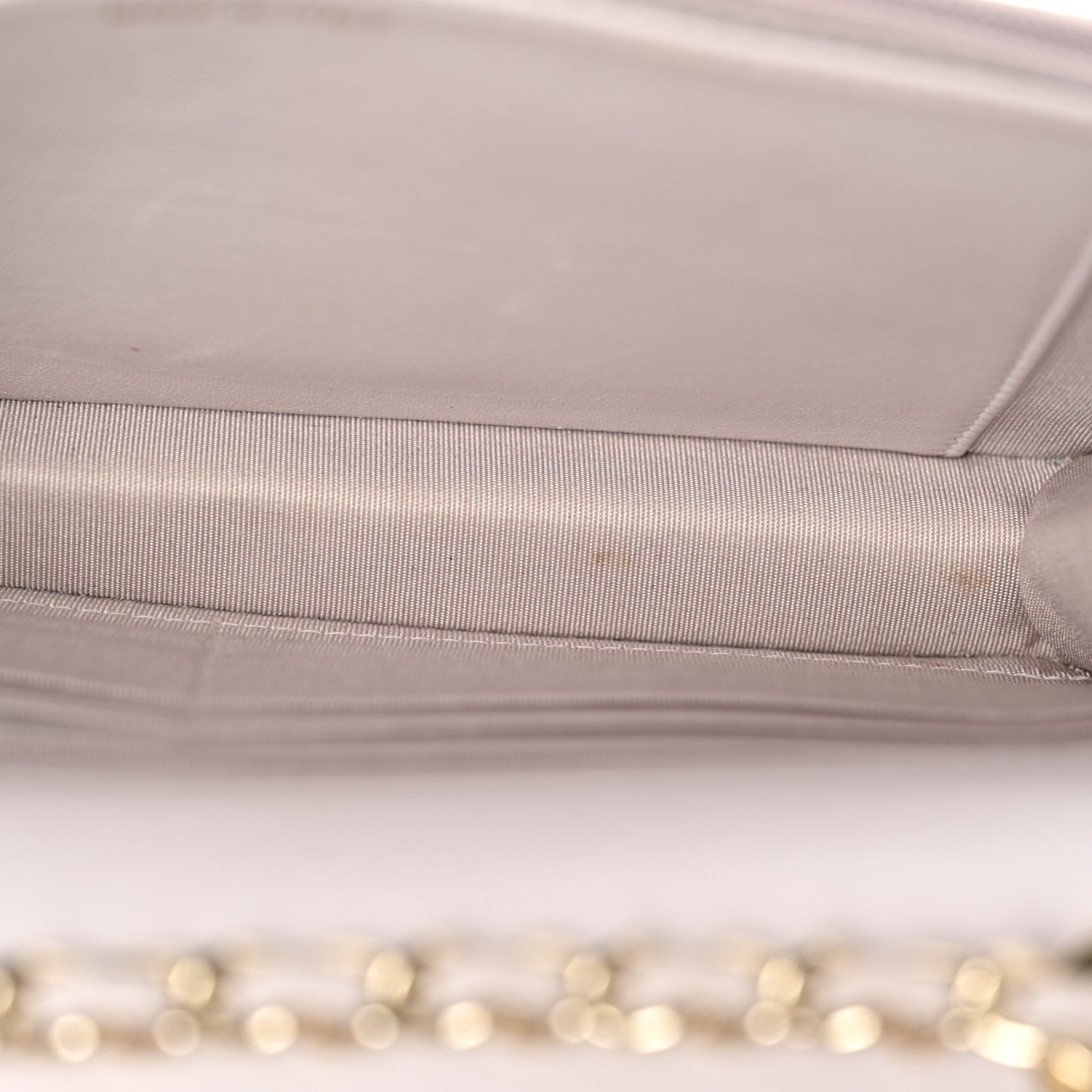 Lambskin Quilted Trendy CC Wallet On Chain WOC Lilac