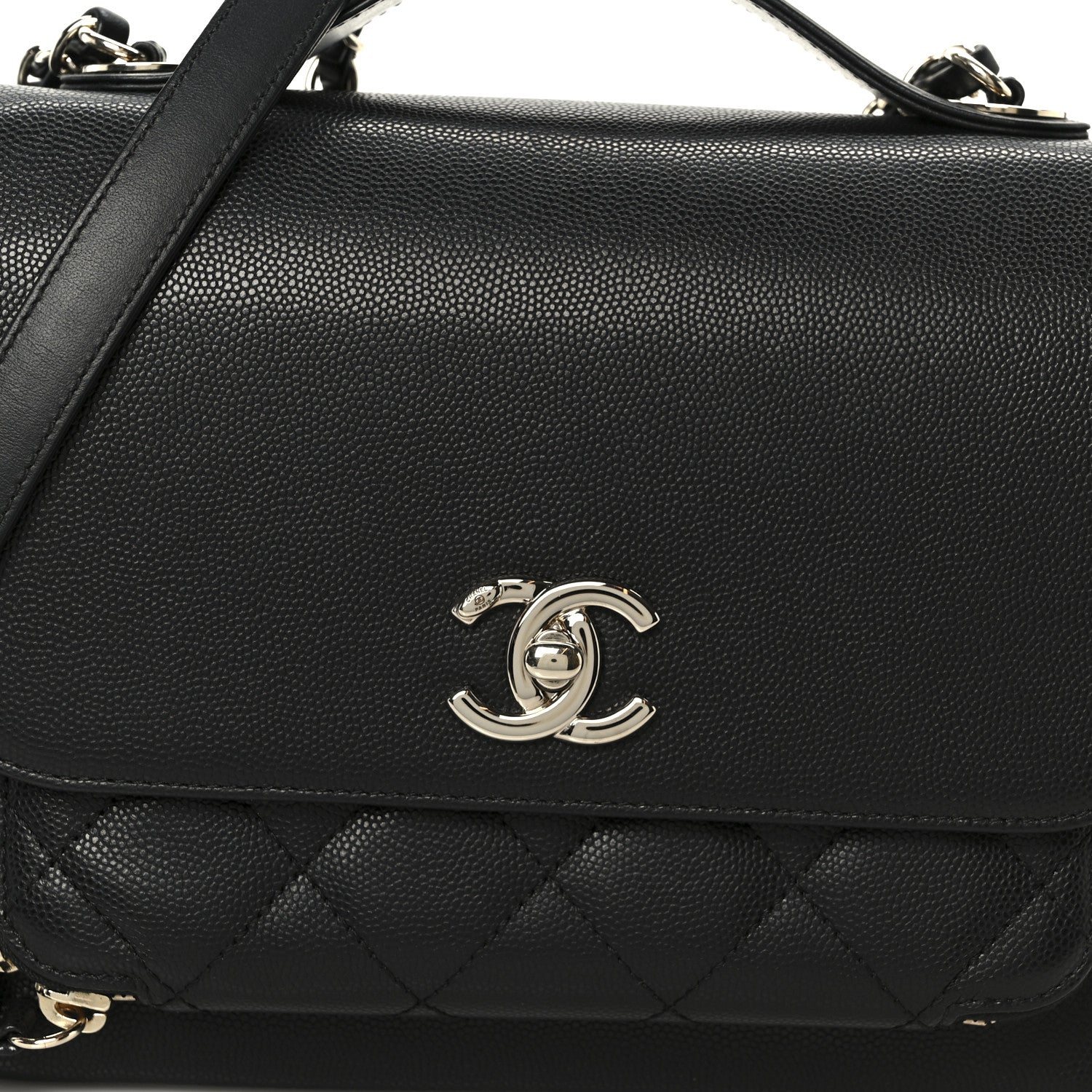 Caviar Quilted Medium Business Affinity Flap Black