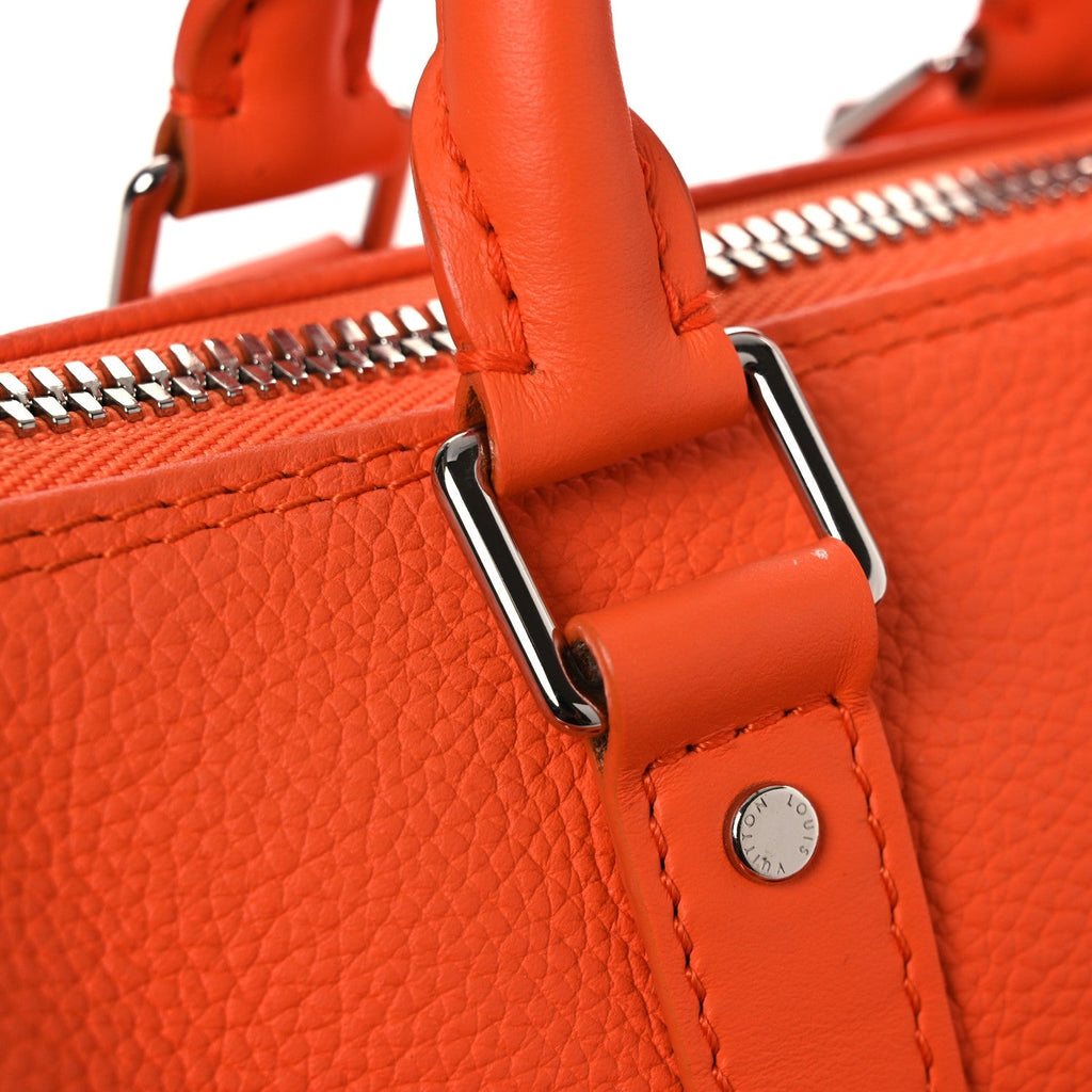 Grained Calfskin Aerogram Keepall XS Orange