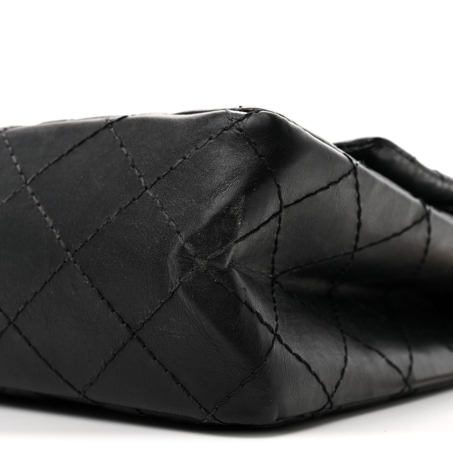 Aged Calfskin Quilted 2.55 Reissue 226 Flap Black