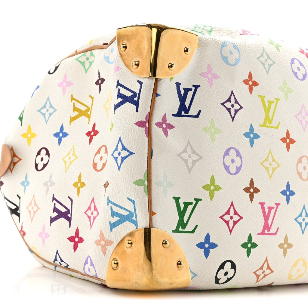 Monogram Multicolor Speedy 30 White