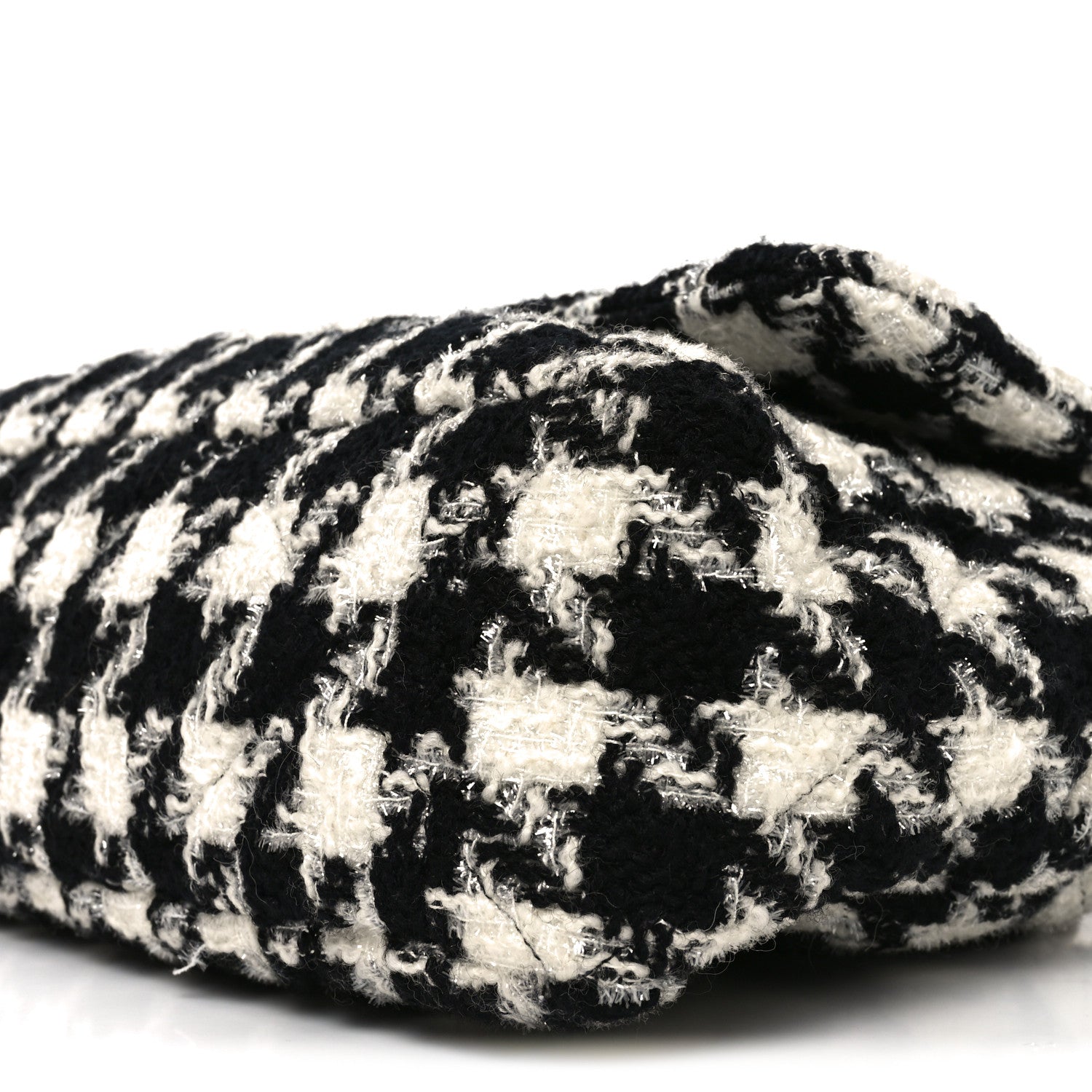 Tweed Quilted Maxi Chanel 19 Flap Black Ecru White