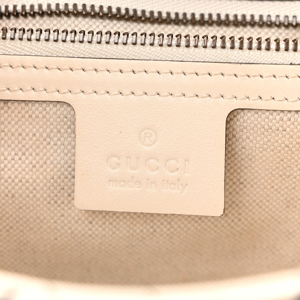 X BALENCIAGA Calfskin Matelasse Logo Print Small GG Marmont Shoulder Bag White