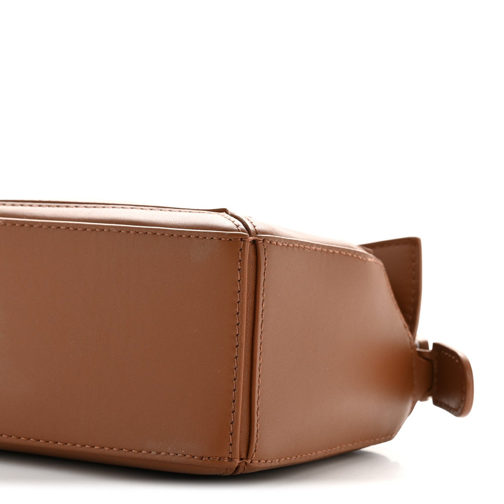 Satin Calfskin Mini Puzzle Bag Pecan