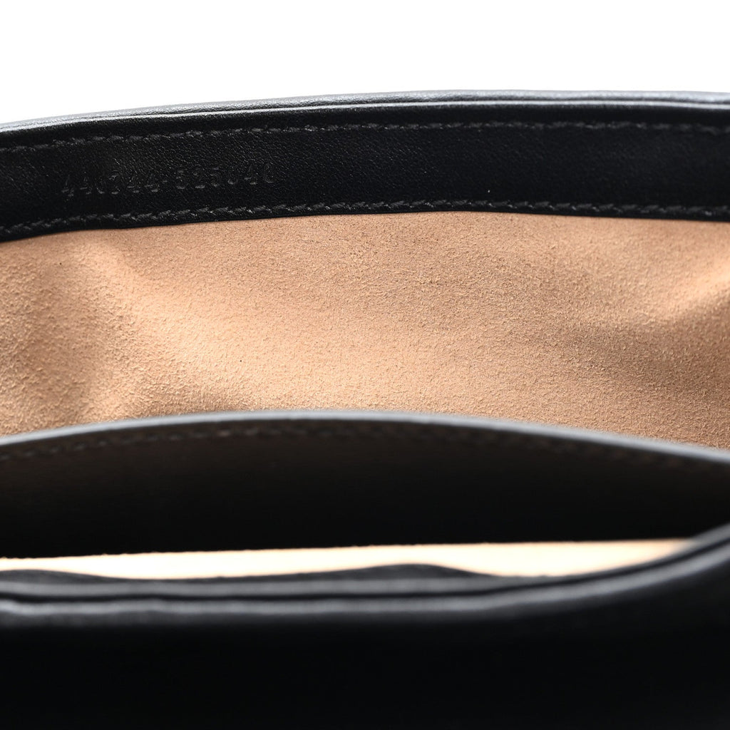 Calfskin Matelasse Aria Mini GG Marmont Shoulder Bag Black