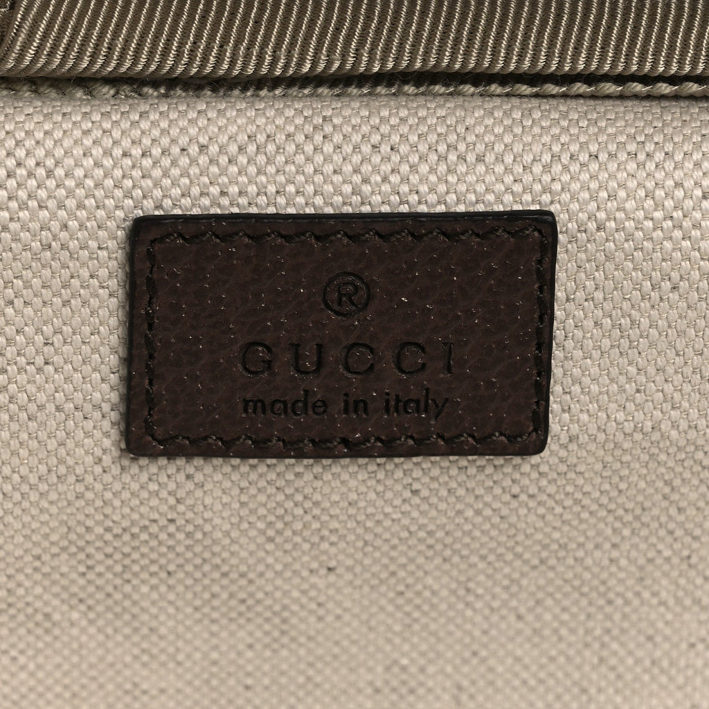 GG Supreme Monogram Web Medium Savoy Trolley Beige Ebony