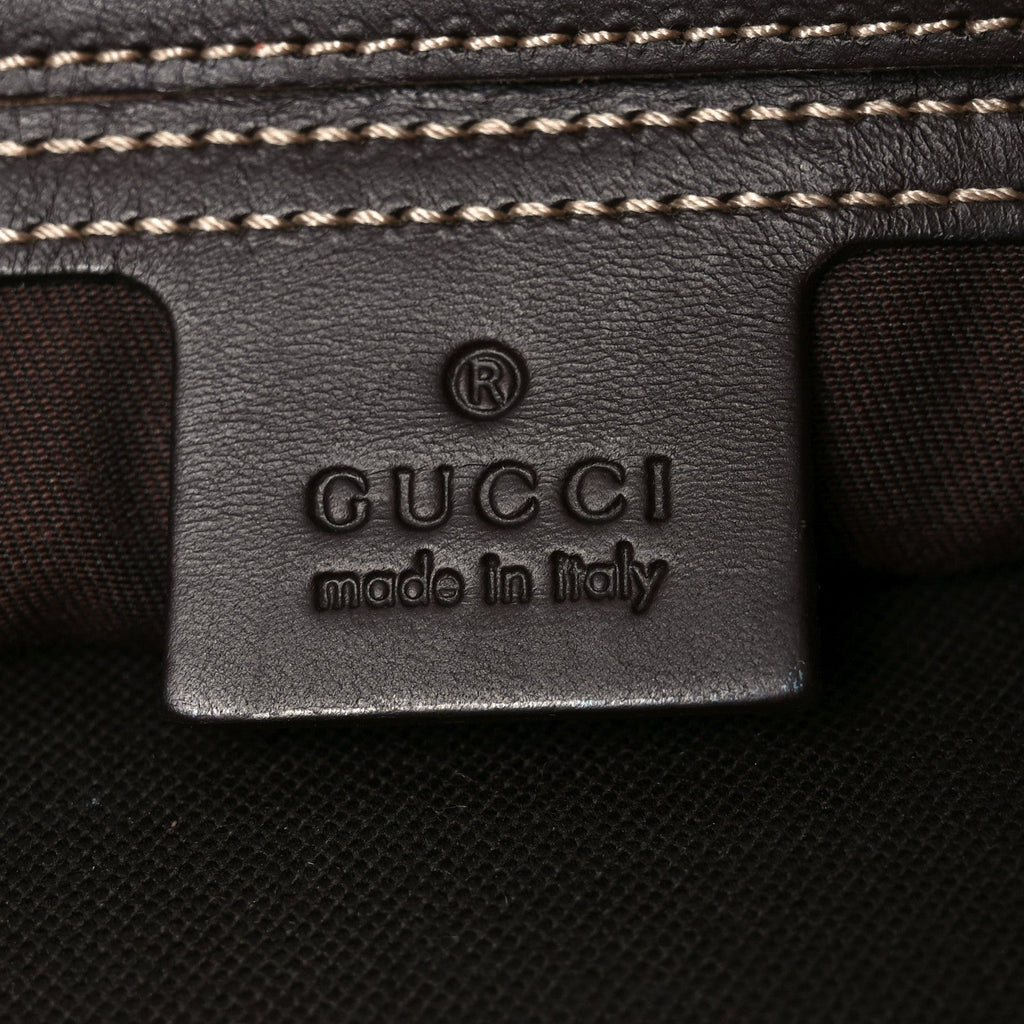GG Supreme Monogram Belt Bag Dark Brown