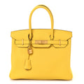 Togo Birkin 30 Jaune Citron