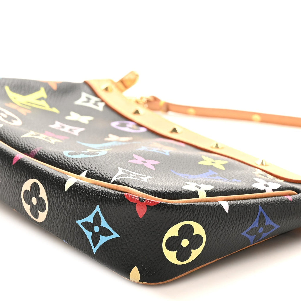 Monogram Multicolor Pochette Accessories Black