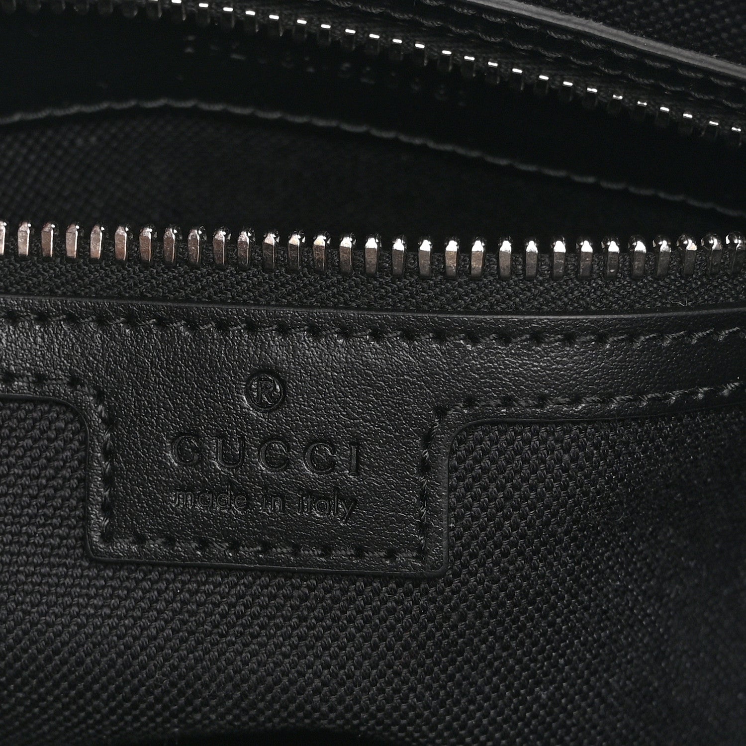 GG Supreme Monogram Web Small Flat Messenger Bag Black Grey