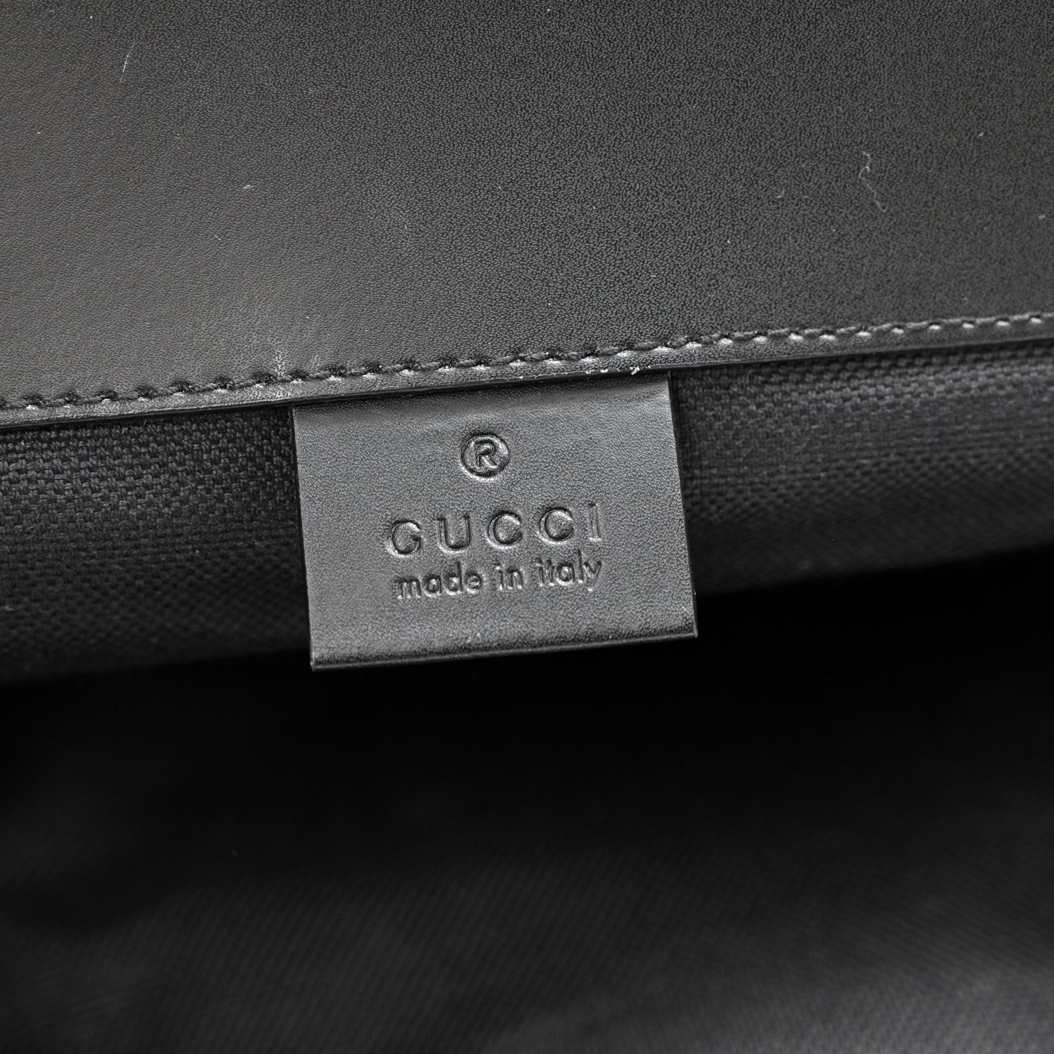 Soft GG Supreme Monogram Calfskin Web Double Buckle Backpack Black